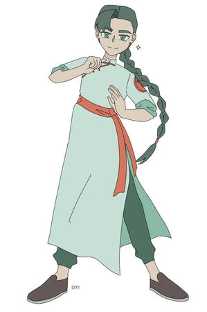 Ouyang Zan (Fanart Full Body / Flat Colour)